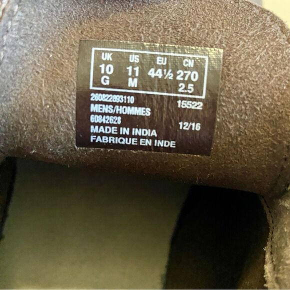 CLARKS men’s boots 10 chukka brown distressed suede leather lace up round toe - Picture 9 of 9